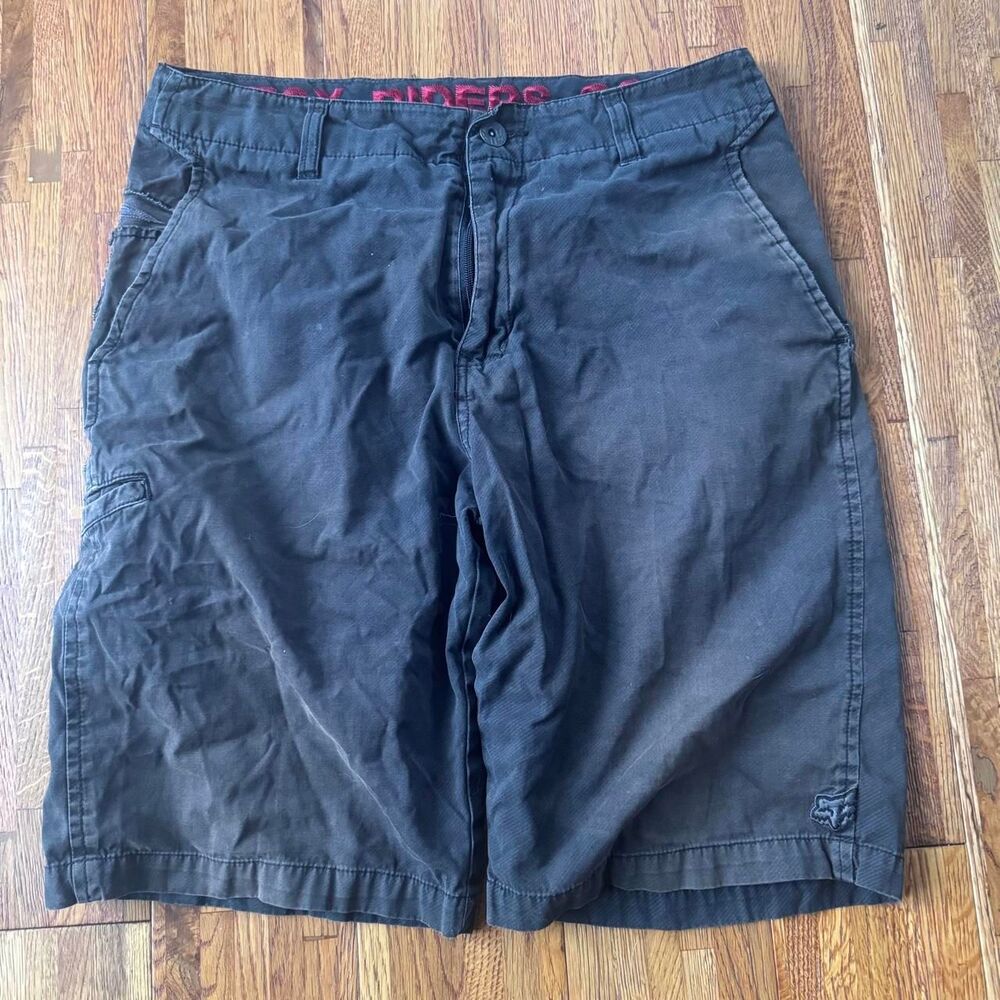 Fox-racing Men's Black and Navy Shorts